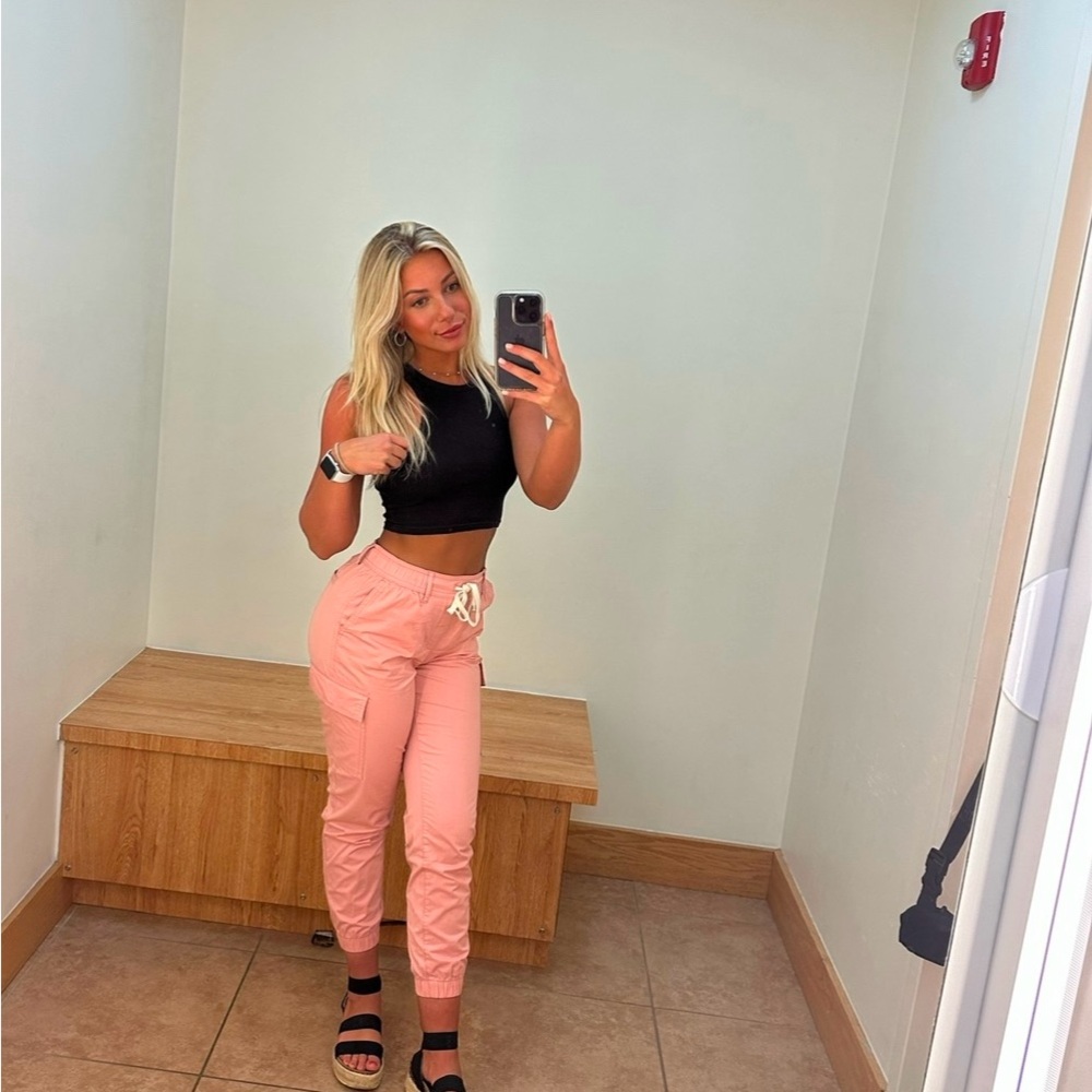 Women's Tommy Hilfigger Pink Jogger Pants